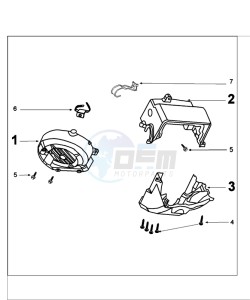 FIGHT 4 50 4T DARKSIDE drawing ENGINE COVER