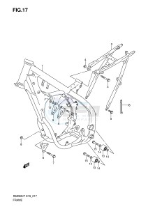 RM250 (E19) drawing FRAME