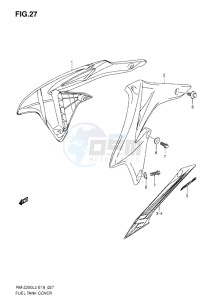 RM-Z 250 drawing FUEL TANK COVER L2