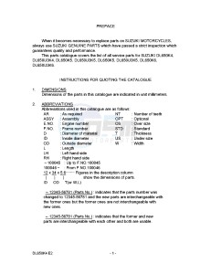 DL650 (E2) V-Strom drawing * CATALOG PREFACE *