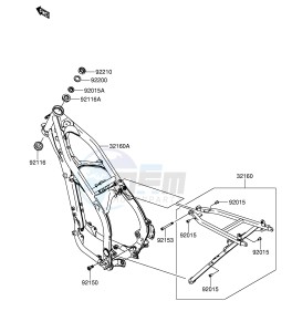 RM-Z250 (E24) drawing FRAME