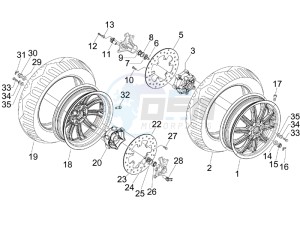 MP3 400 ie lt Touring drawing Front wheel