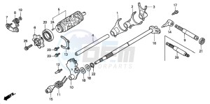 TRX350FM RANCHER 4X4S drawing GEARSHIFT DRUM