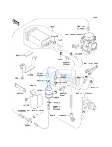 EX 500 D [NINJA 500R] (D6F-D9F) D7F drawing FUEL EVAPORATIVE SYSTEM-- D6F_D7F- --- CA- -