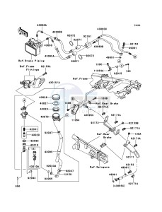 ZZR1400_ABS ZX1400FCF FR GB XX (EU ME A(FRICA) drawing Rear Master Cylinder