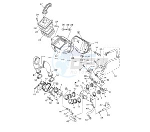 XP T-MAX BLACK MAX-NIGHT MAX 500 drawing INTAKE