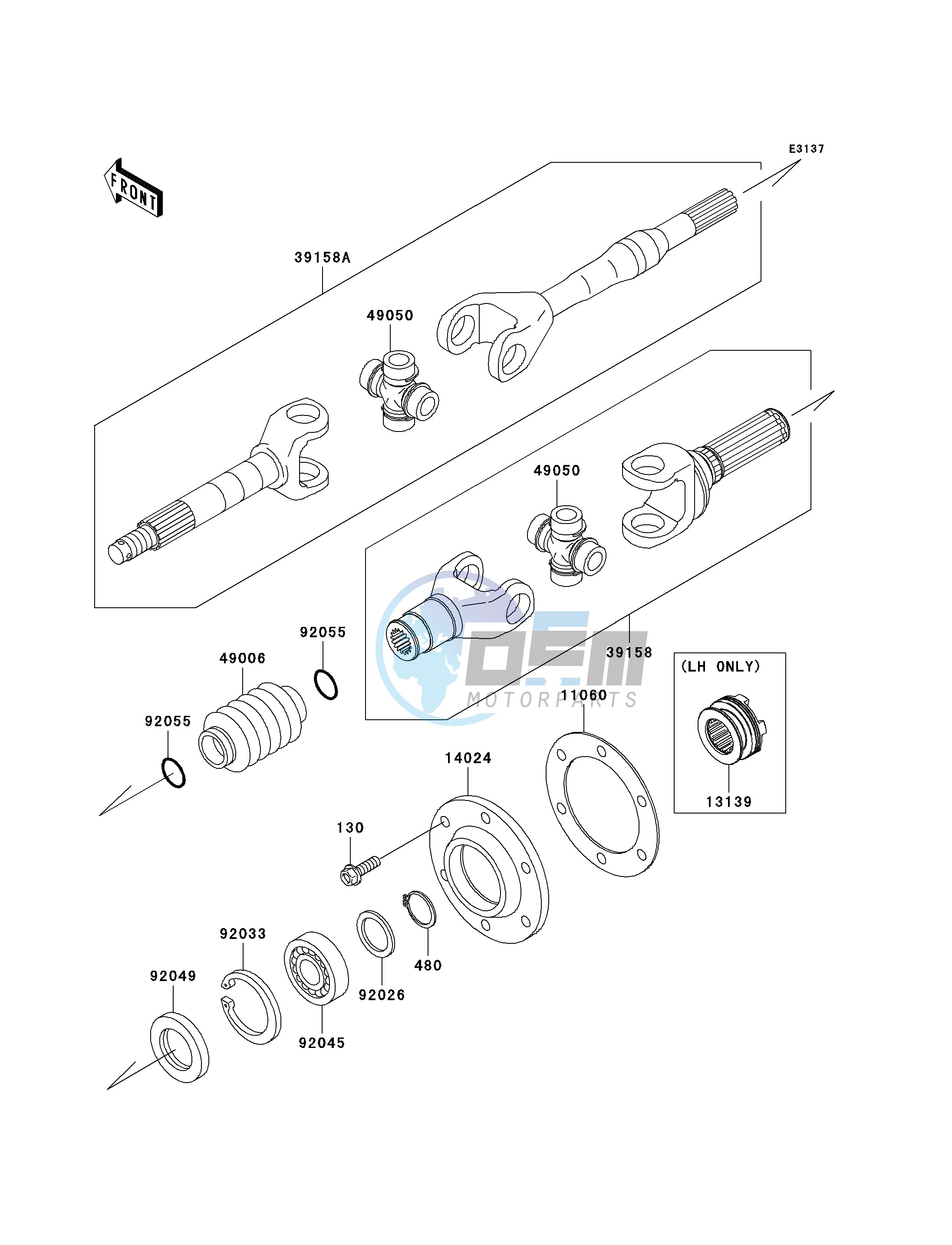 DRIVE SHAFT-REAR