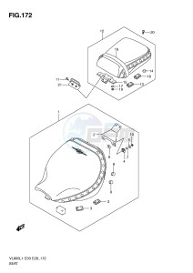 VL800 (E3-E28) VOLUSIA drawing SEAT (VL800TL1 E33)