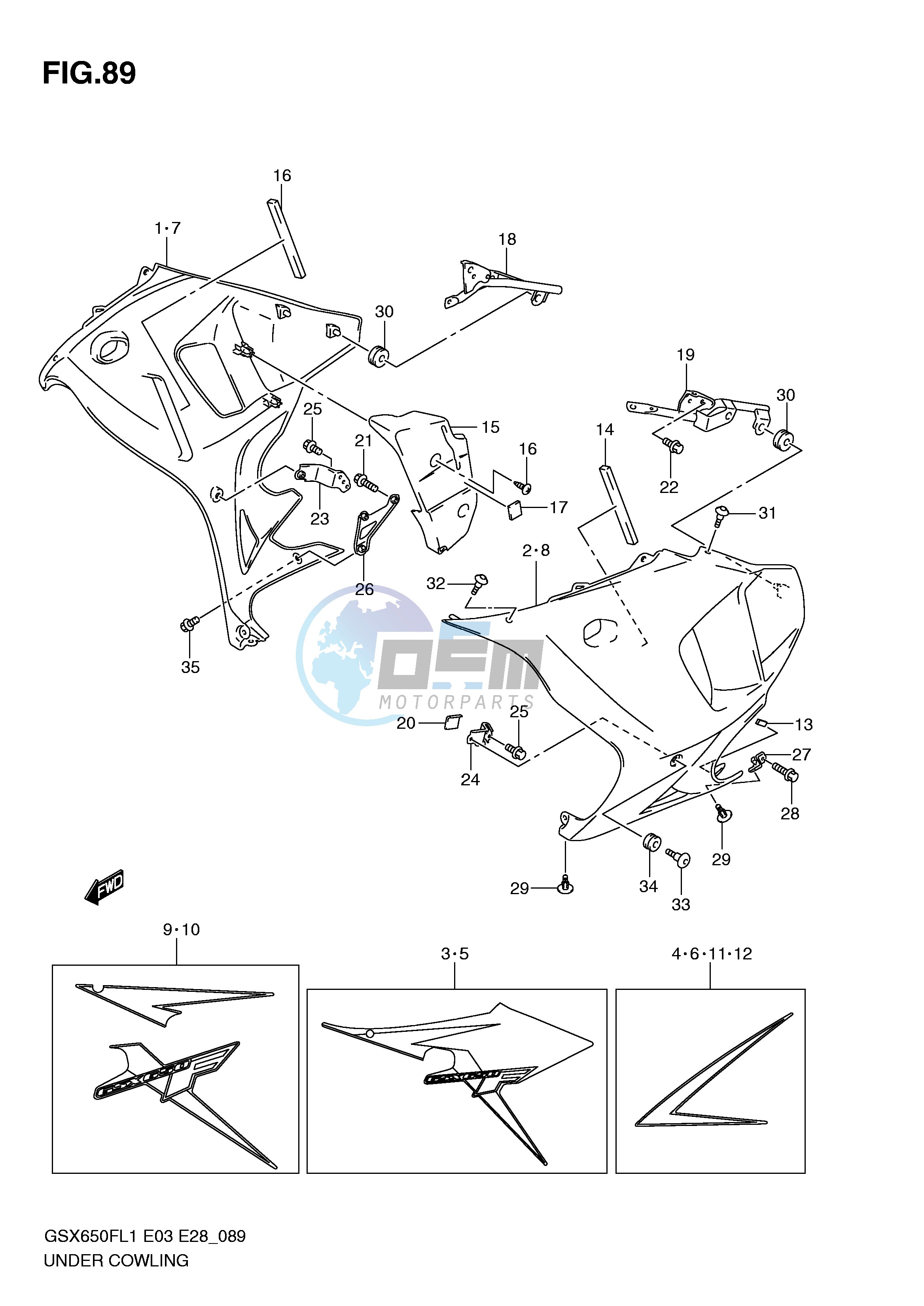 UNDER COWLING (GSX650FL1 E28)