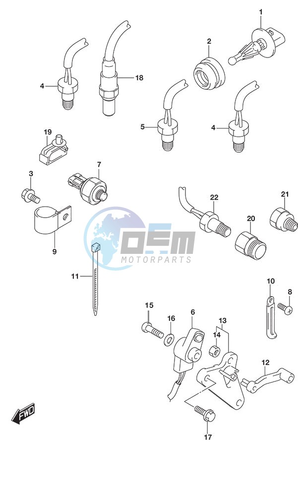 Sensor    w/Transom (X or XX)