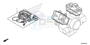 VFR1200XDD CrossTourer - VFR1200X Dual Clutch 2ED - (2ED) drawing GASKET KIT A