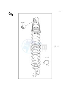 KL 250 D [KLR250] (D10-D14) [KLR250] drawing SHOCK ABSORBER-- S- -