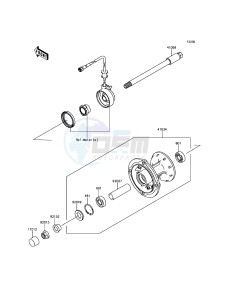 KLX250 KLX250SHF XX (EU ME A(FRICA) drawing Front Hub