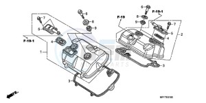 XL700VA9 France - (F / ABS CMF) drawing CYLINDER HEAD COVER