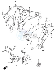 DL250 drawing SIDE COWLING