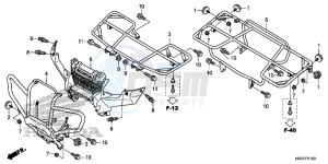 TRX500FM1H TRX500 ED drawing CARRIER