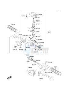 KSF 50 A [KFX50] (A1-A3) [KFX50] drawing HANDLE LEVER