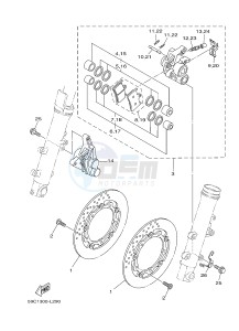 XP500 T-MAX 530 (59CM) drawing FRONT BRAKE CALIPER