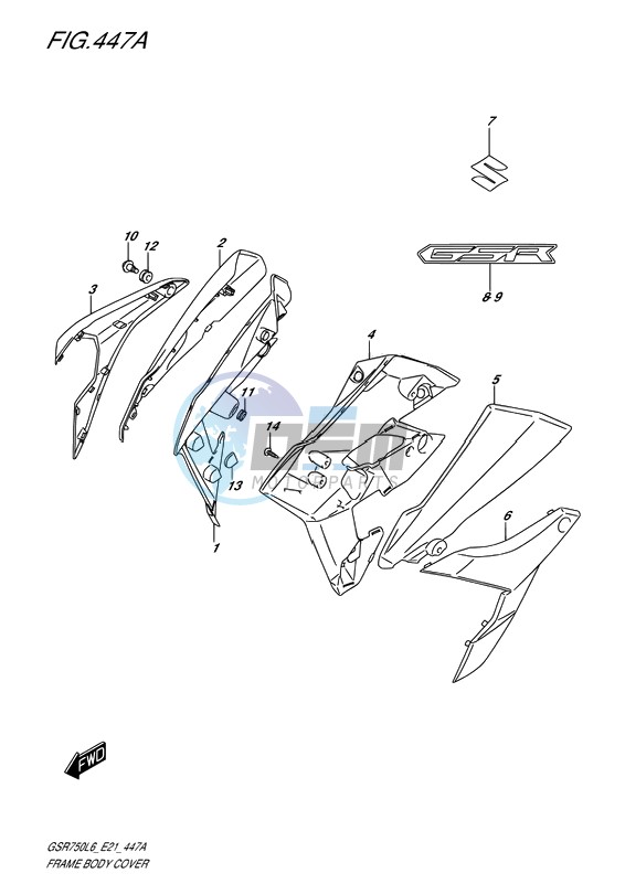 FRAME BODY COVER (FOR YSF)