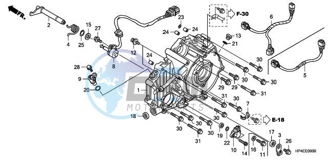 REAR CRANKCASE COVER