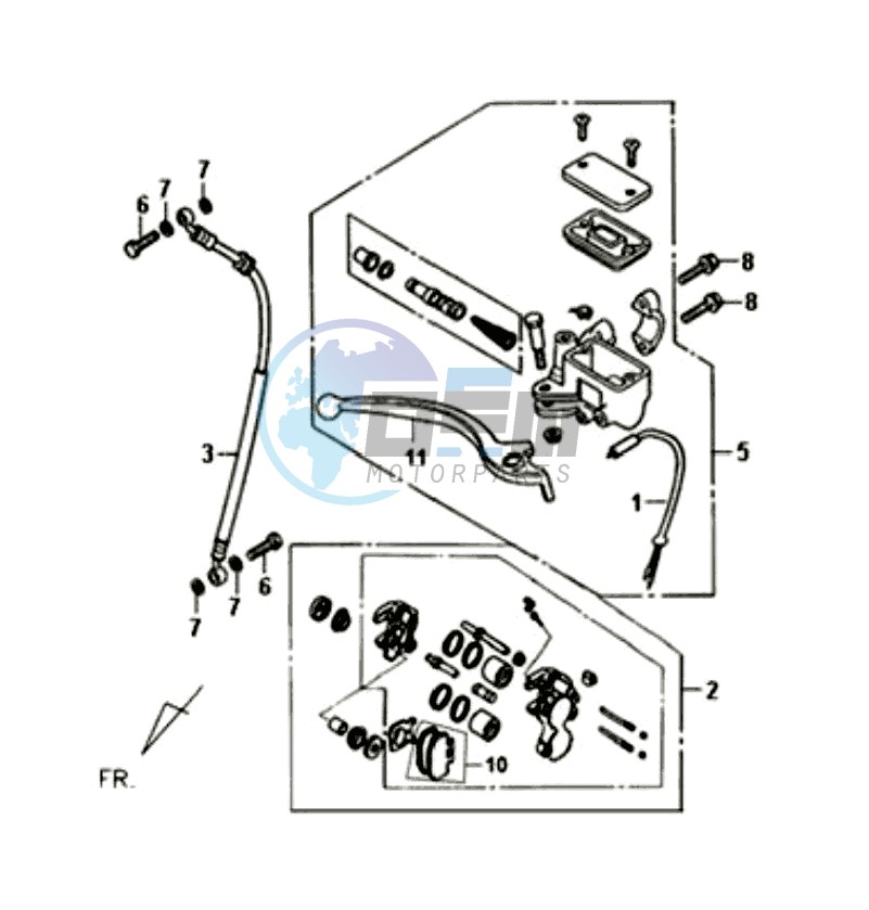 BRAKE CALIPER FOR / BRAKE LEVER / BRAKE LINES