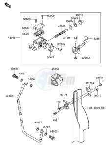 RM-Z250 (E24) drawing FRONT MASTER CYLINDER