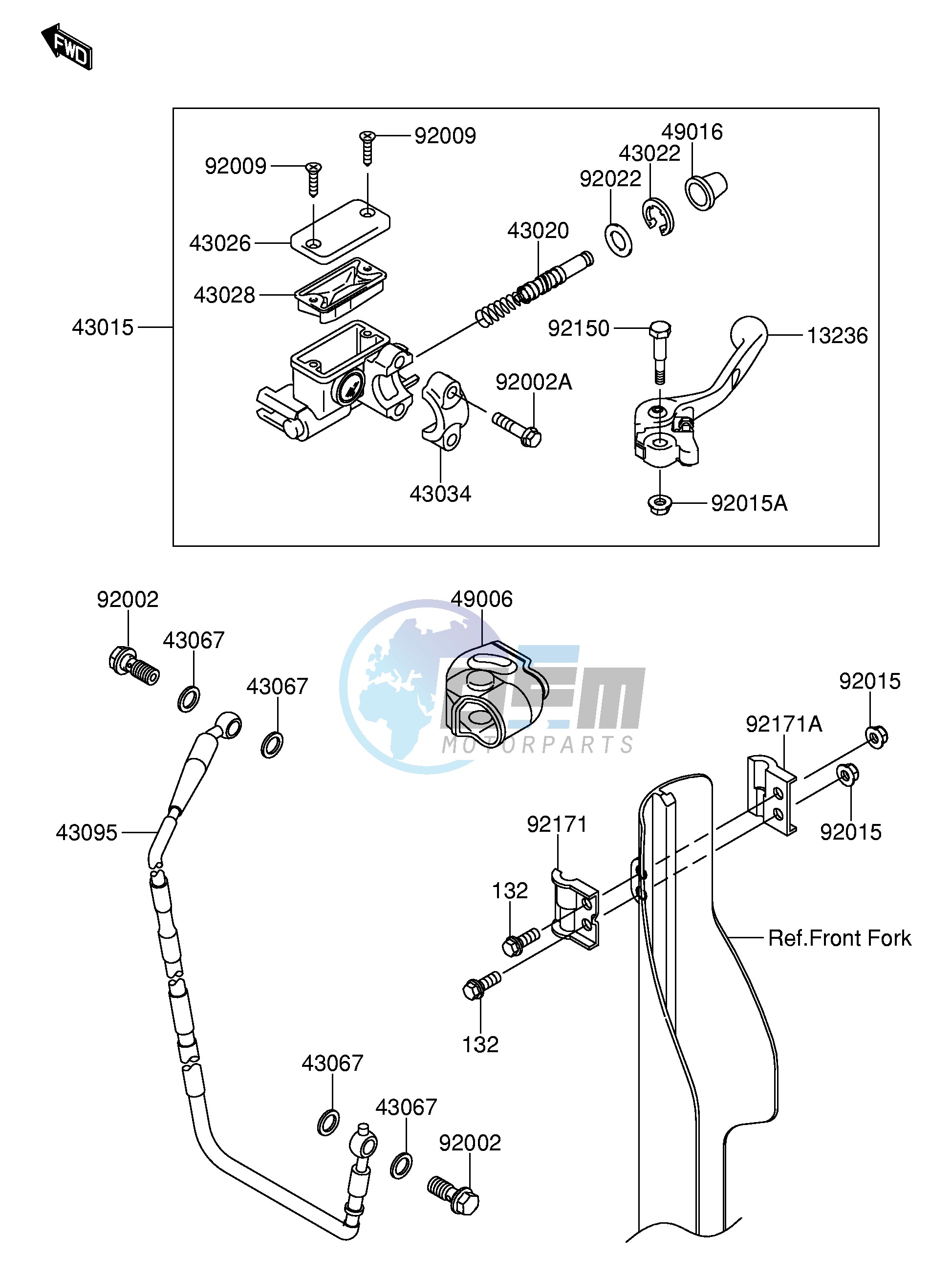 FRONT MASTER CYLINDER