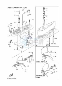 F250DETU drawing PROPELLER-HOUSING-AND-TRANSMISSION-2