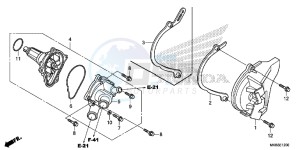 CBR1000SAG CBR1000 ED drawing WATER PUMP