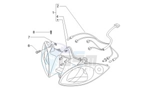 X9 500 Evolution 2006-2007 (USA) drawing Head lamp - Turn signal lamps