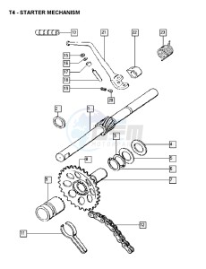 FUNTASTIC_25kmh_K8-L0 50 K8-L0 drawing Starter mechanism