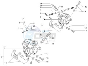 Runner 50 SP drawing Brakes hose  - Calipers