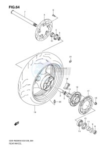 GSX-R600 (E3-E28) drawing REAR WHEEL