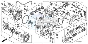 TRX420FE9 Australia - (U / 4WD) drawing FRONT FINAL GEAR