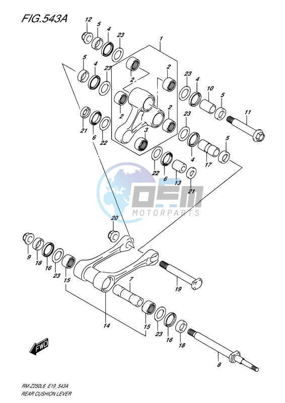 REAR CUSHION LEVER