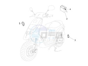 Typhoon 50 (UK) UK drawing Remote control switches - Battery - Horn