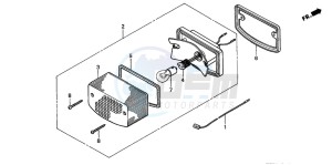 CG125 drawing TAILLIGHT