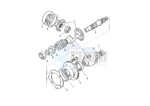 XV DX VIRAGO 535 drawing MIDDLE DRIVE GEAR