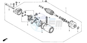 CB1300 CB1300SUPER FOUR drawing STARTING MOTOR