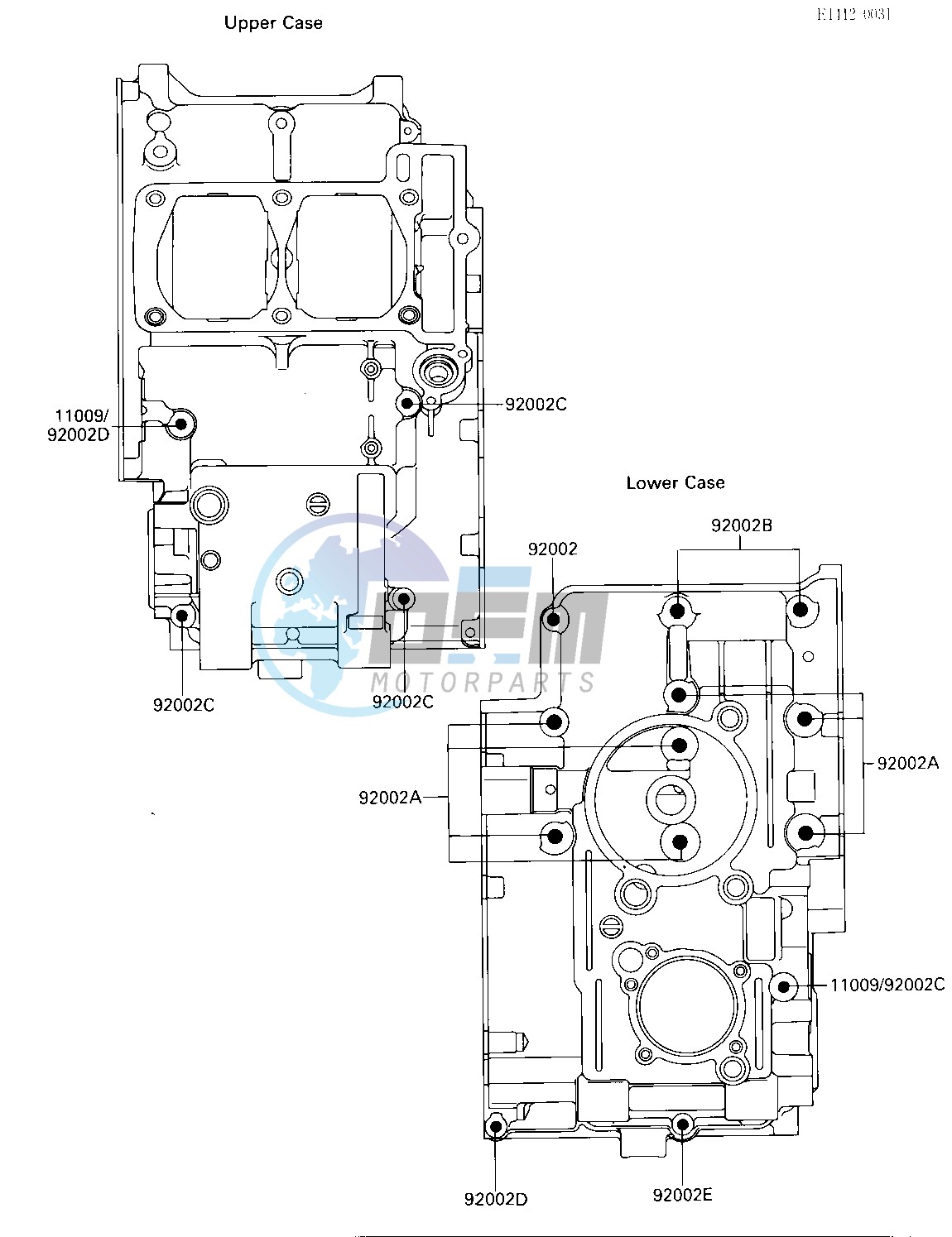 CRANKCASE BOLT PATTERN