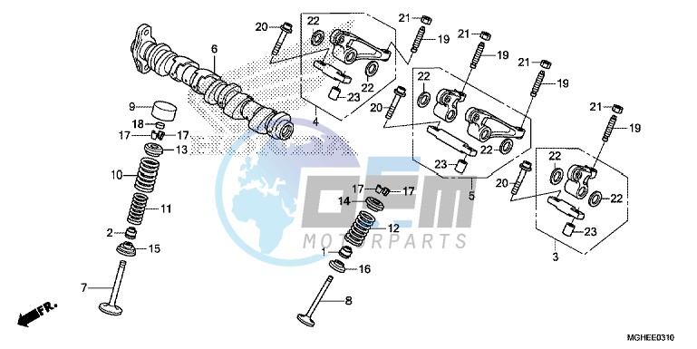 CAMSHAFT/VALVE (REAR)