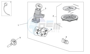 Norge 1200 IE 8V EU and 2016 USA-CN drawing Lock hardware kit