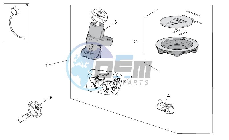 Lock hardware kit