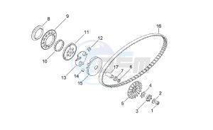 Scarabeo 50 2t (eng. Minarelli) drawing Variator