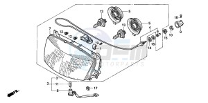 ST1100A drawing HEADLIGHT