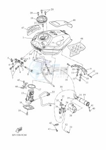 XSR700 MTM690 (BJV1) drawing FUEL TANK