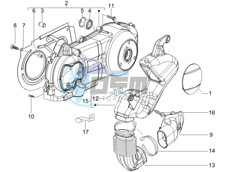 Crankcase cover - Crankcase cooling