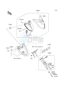 VN 1700 C [VULVAN 1700 NOMAD] (9FA) C9F drawing TAILLIGHT-- S- -