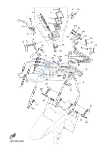 FJR1300AE FJR1300-AE (B961) drawing FRONT MASTER CYLINDER