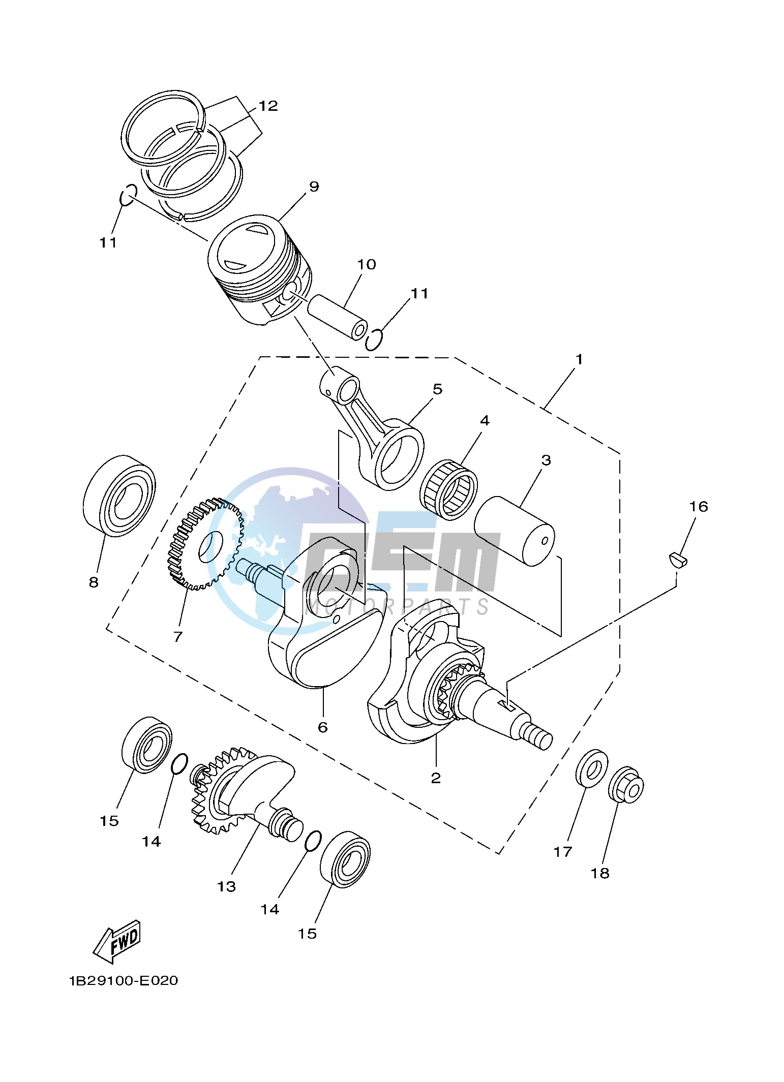 CRANKSHAFT & PISTON